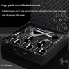High-end 24K Gold Foil Red Wine Glass Set, Household Crystal Goblet, Large Decanter, Cup Holder, Leather Suitcase Set High-end 24K Gold Foil Red Wine Glass Set, Household Crystal Goblet, Large Decanter, Cup Holder, Leather Suitcase Set