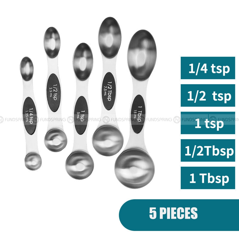 Stainless Steel Baking Scale Measuring Spoon Set Magnetic Attraction Stainless Steel Baking Scale Measuring Spoon Set Magnetic Attraction