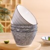 Sophisticated Japanese Elegance Ceramic Hat-Shaped Dinner Bowls - 5 inches Sophisticated Japanese Elegance Ceramic Hat-Shaped Dinner Bowls - 5 inches