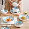 Snow Sakura Veritcal Pattern Tableware Ceramic Dinnerware Set