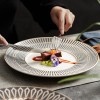 Nordic White-grey-gold Dinner Plate Weiss Series Ceramic Electroplating Shallow Plate Nordic White-grey-gold Dinner Plate Weiss Series Ceramic Electroplating Shallow Plate