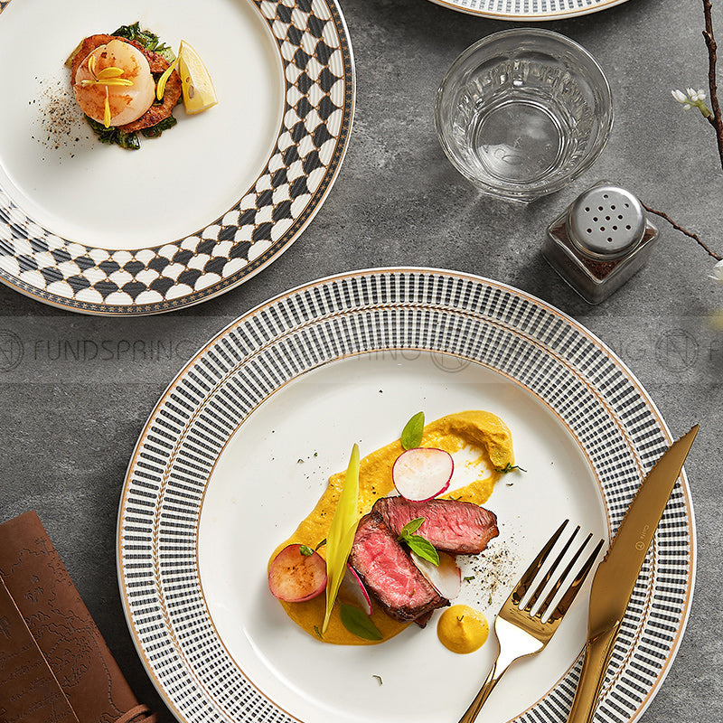 Weiss Series Straw Hat Dish Restaurant Dinnerware Shallow Plate Weiss Series Straw Hat Dish Restaurant Dinnerware Shallow Plate