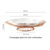 Nordic Dessert Display Stand: Creative Iron Rack with Cake Plate and Fruit Basket