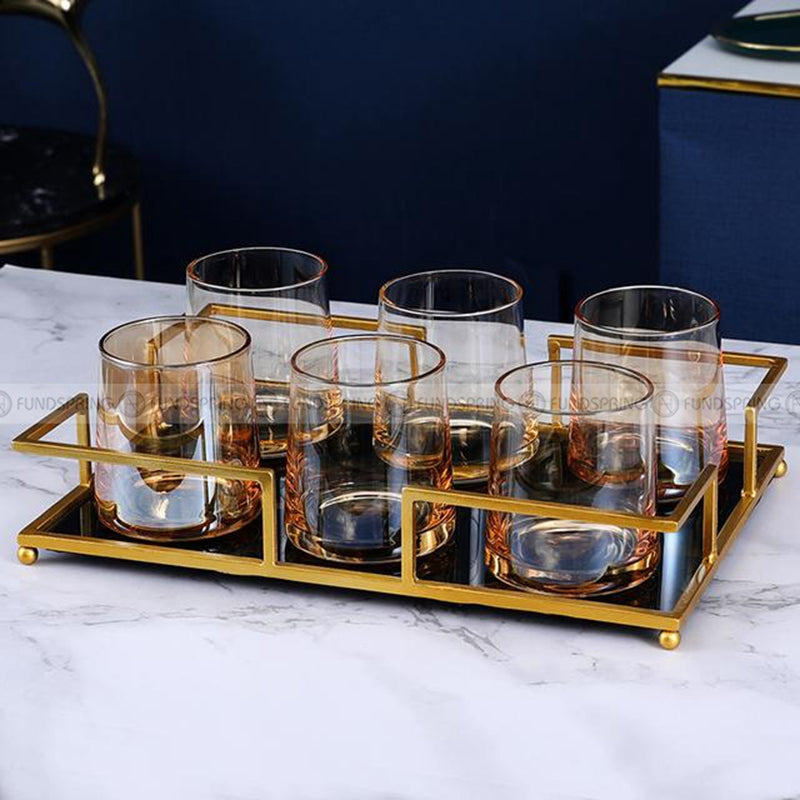 Sleek Simplicity Glass Tumblers: Set of 6 for Water, Beer, Wine, Milk, or Juice Sleek Simplicity Glass Tumblers: Set of 6 for Water, Beer, Wine, Milk, or Juice