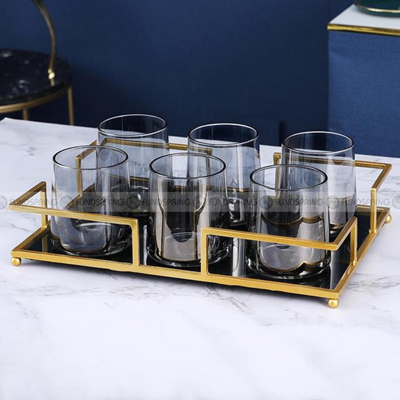 Sleek Simplicity Glass Tumblers: Set of 6 for Water, Beer, Wine, Milk, or Juice Sleek Simplicity Glass Tumblers: Set of 6 for Water, Beer, Wine, Milk, or Juice