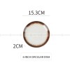 Japanese Ceramic Plate Gradient Glaze Dinnerware 6/8/10 Inches Shallow Plate Japanese Ceramic Plate Gradient Glaze Dinnerware 6/8/10 Inches Shallow Plate