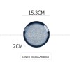 Japanese Ceramic Plate Gradient Glaze Dinnerware 6/8/10 Inches Shallow Plate Japanese Ceramic Plate Gradient Glaze Dinnerware 6/8/10 Inches Shallow Plate