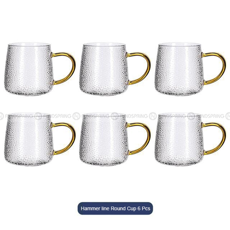 Sculpted Elegance: Hammered Borosilicate Glass Water Set with Pitcher and Cups Sculpted Elegance: Hammered Borosilicate Glass Water Set with Pitcher and Cups