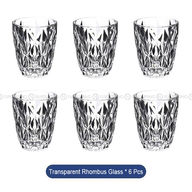 Heat-Resistant Glass Tumblers: Set of 6 for Water, Wine, Milk, or Juice Heat-Resistant Glass Tumblers: Set of 6 for Water, Wine, Milk, or Juice