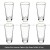 Golden Rim Hammer Pattern Tall Mugs *6 Piece  + $11.00 
