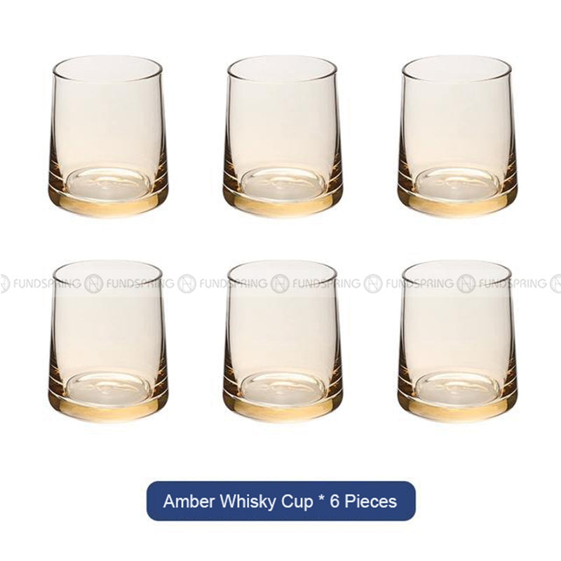 Sleek Simplicity Glass Tumblers: Set of 6 for Water, Beer, Wine, Milk, or Juice Sleek Simplicity Glass Tumblers: Set of 6 for Water, Beer, Wine, Milk, or Juice