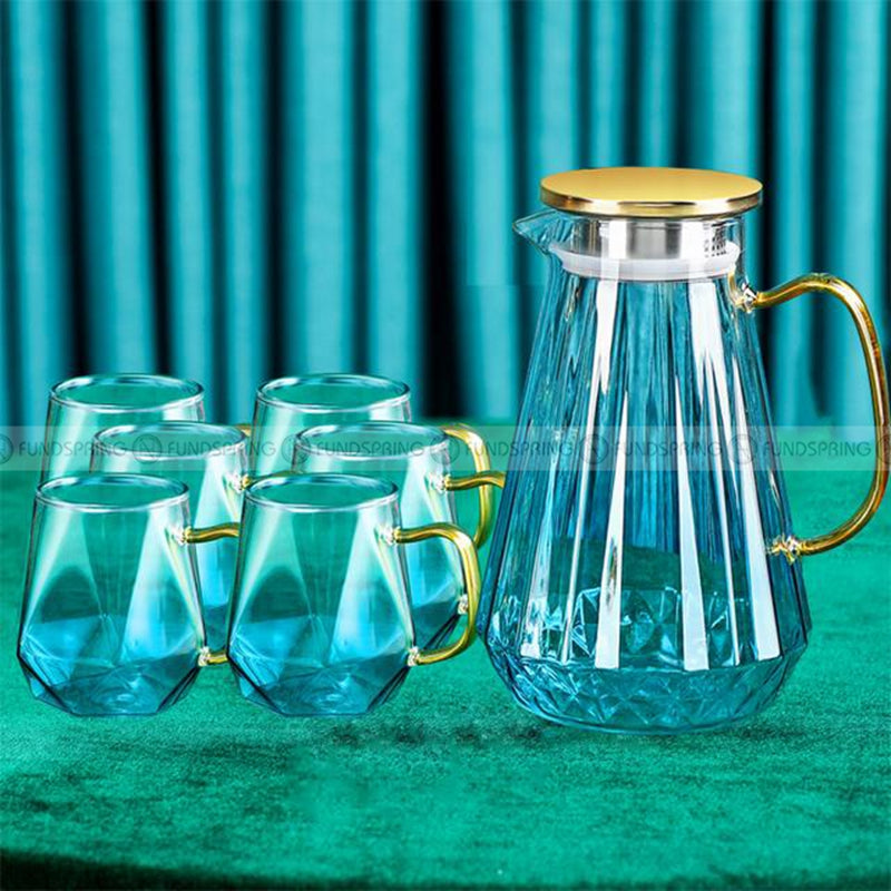 Heat-Resistant Glass Mugs with Handles - Modern Set of Elegant and Functional Cups Heat-Resistant Glass Mugs with Handles - Modern Set of Elegant and Functional Cups