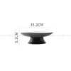 Japanese Ceramic Serving Plate High-foot Plate Matte Black Platter Japanese Ceramic Serving Plate High-foot Plate Matte Black Platter