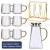 Mugs Set of 6 + Holder + Pitcher  + $40.00 