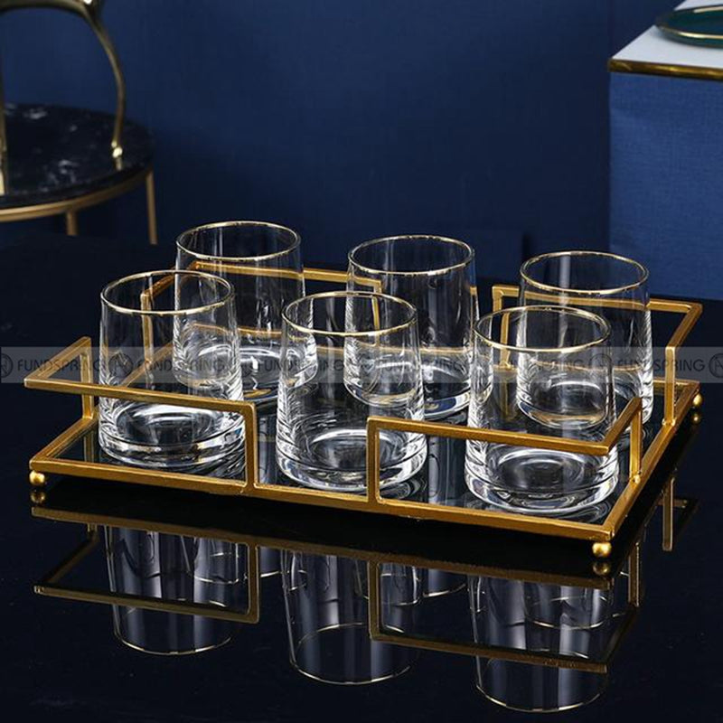 Sleek Simplicity Glass Tumblers: Set of 6 for Water, Beer, Wine, Milk, or Juice Sleek Simplicity Glass Tumblers: Set of 6 for Water, Beer, Wine, Milk, or Juice
