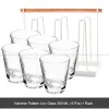 Tumbler Glass Set of 6 Transparent Hammer Golden Rim Water Cup Tumbler Glass Set of 6 Transparent Hammer Golden Rim Water Cup