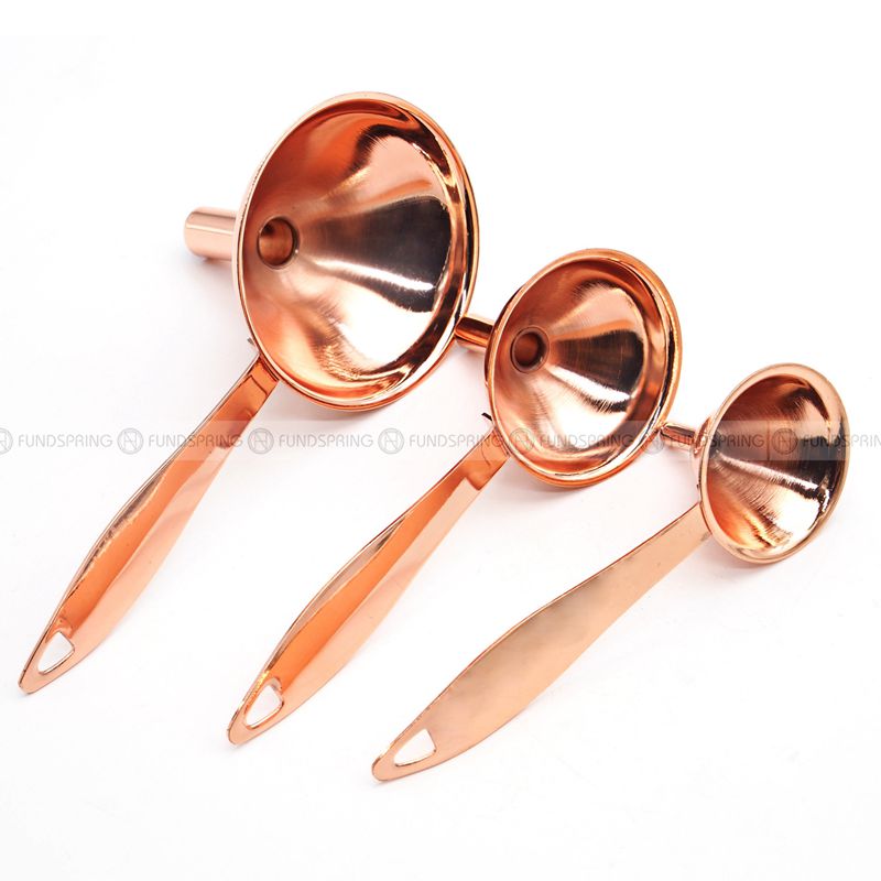 Stainless Steel Oil Leakage with Handle Cone Funnel Set of 3 Pcs Stainless Steel Oil Leakage with Handle Cone Funnel Set of 3 Pcs