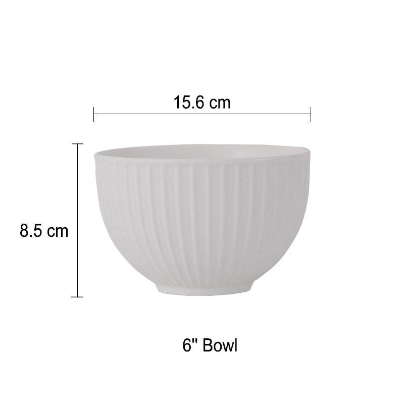 Minimalist Dinnerware Set: Solid Color Ceramic Bowls and Plates for Elegant Home Dining Minimalist Dinnerware Set: Solid Color Ceramic Bowls and Plates for Elegant Home Dining