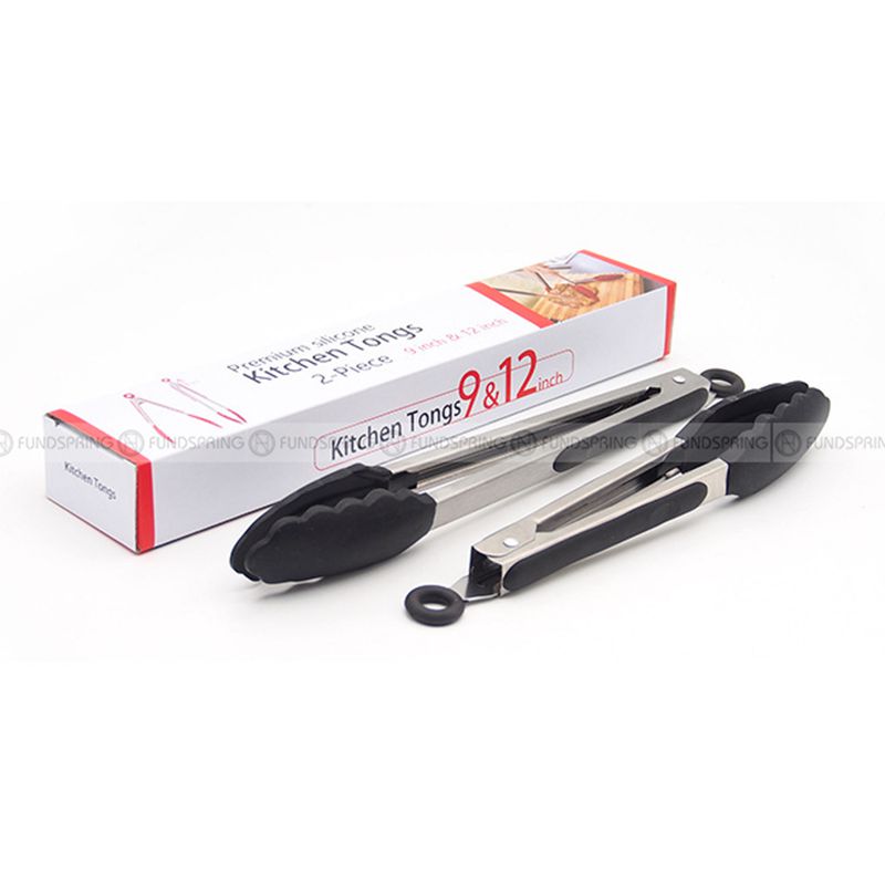 Food Clips Stainless Steel Bread Food Tongs Outdoor BBQ Tools Food Clips Stainless Steel Bread Food Tongs Outdoor BBQ Tools