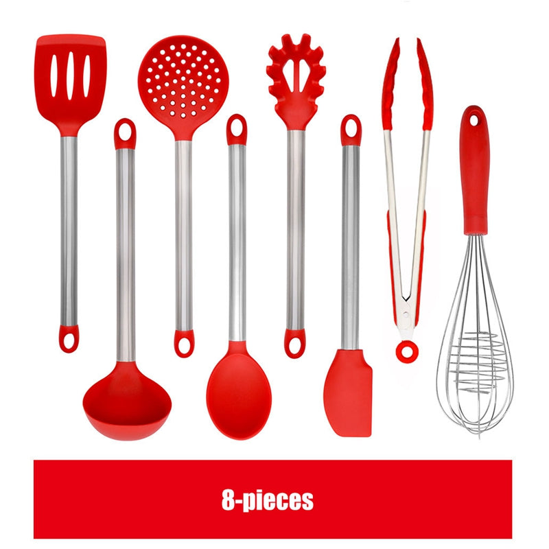 Kitchenware Set Scraper Egg Beater Food Clip Ladle Cooking Utensils Kitchenware Set Scraper Egg Beater Food Clip Ladle Cooking Utensils