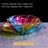 Glass Elegance: Modern Living Room Fruit Plate Large Size Petal Shape Plate Glass Elegance: Modern Living Room Fruit Plate Large Size Petal Shape Plate