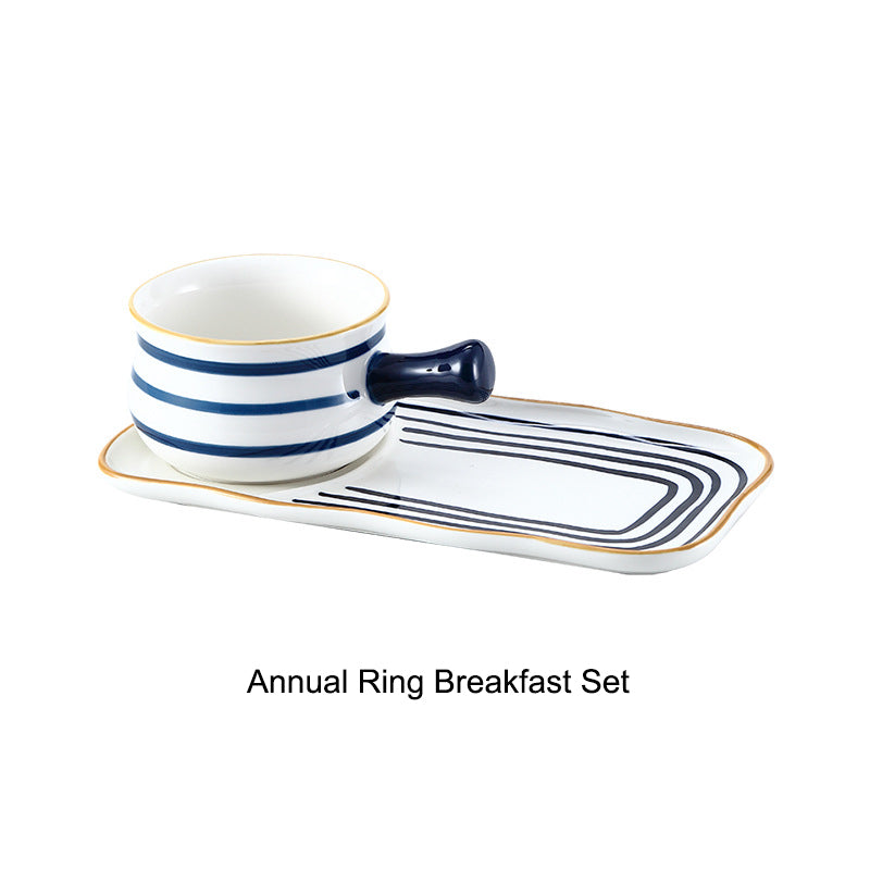 Japanese Ceramic Handled Breakfast Bowl and Tray Set – Baking Bowl with Handle Japanese Ceramic Handled Breakfast Bowl and Tray Set – Baking Bowl with Handle