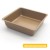 4'' Square Baking Pan-Gold 