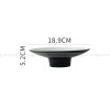 Japanese Ceramic Serving Plate High-foot Plate Matte Black Platter Japanese Ceramic Serving Plate High-foot Plate Matte Black Platter