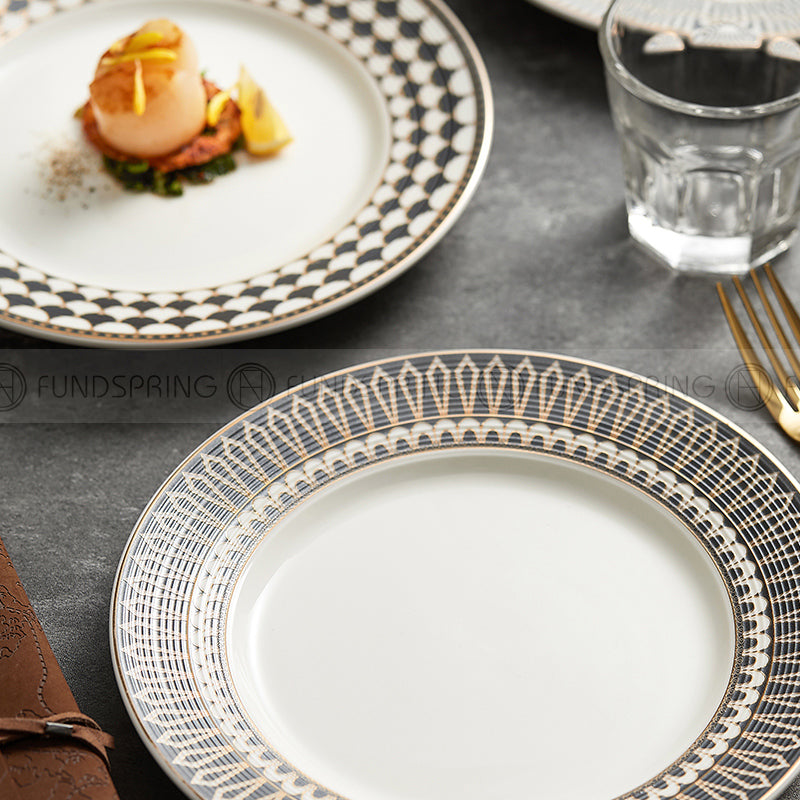 Weiss Series Straw Hat Dish Restaurant Dinnerware Shallow Plate Weiss Series Straw Hat Dish Restaurant Dinnerware Shallow Plate