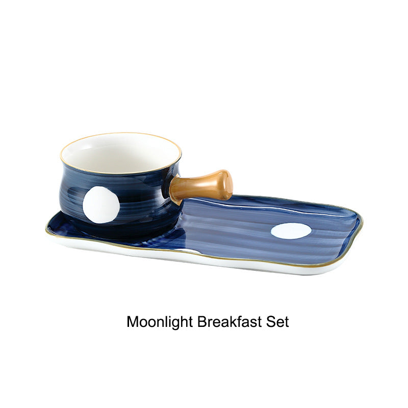Japanese Ceramic Handled Breakfast Bowl and Tray Set – Baking Bowl with Handle Japanese Ceramic Handled Breakfast Bowl and Tray Set – Baking Bowl with Handle