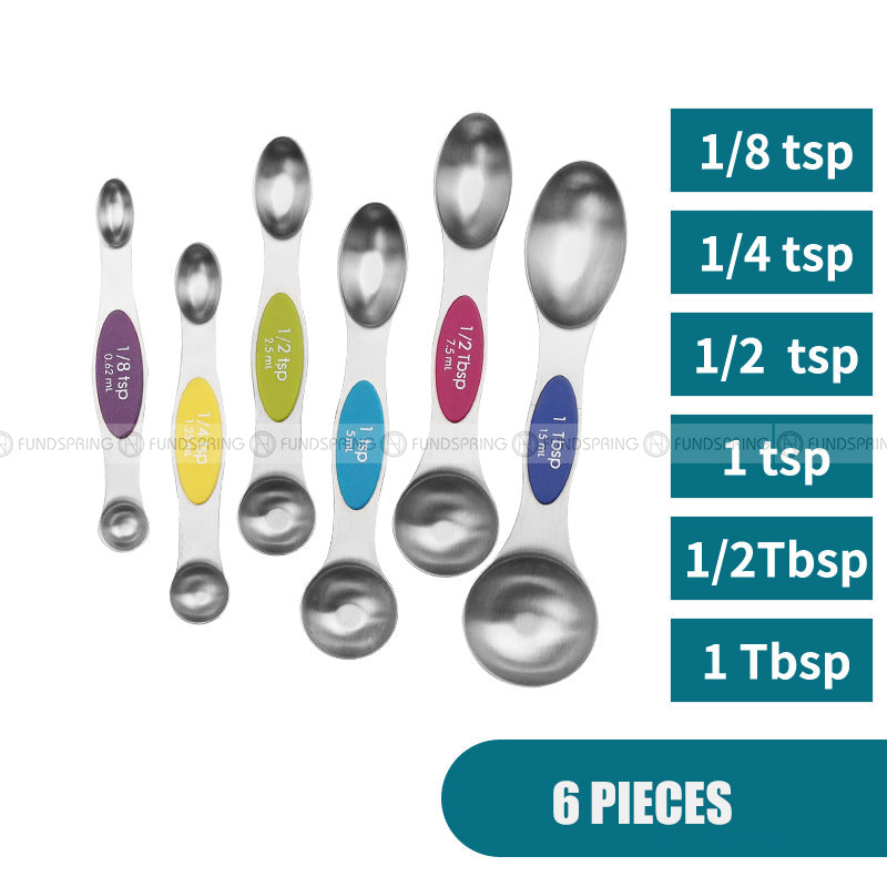 Stainless Steel Baking Scale Measuring Spoon Set Magnetic Attraction Stainless Steel Baking Scale Measuring Spoon Set Magnetic Attraction