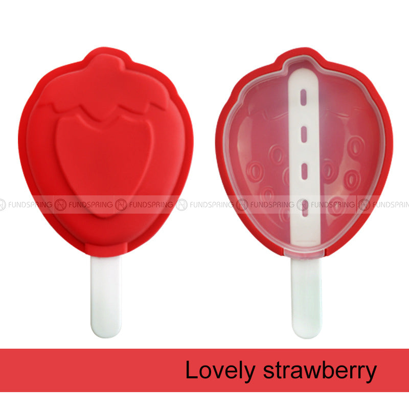 Creative 3D Ice Cream Silicone Mold with Lid – Handmade Popsicle Tool Creative 3D Ice Cream Silicone Mold with Lid – Handmade Popsicle Tool