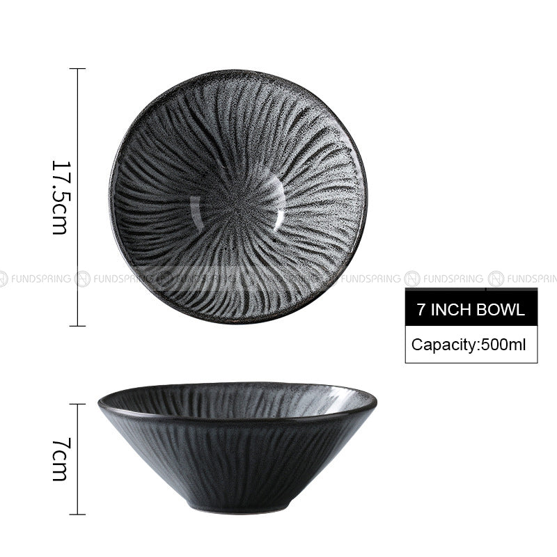 Glacier Tableware Ceramic Dinnerware Vintage Hat Bowls Grey Plates Glacier Tableware Ceramic Dinnerware Vintage Hat Bowls Grey Plates
