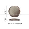 Japanese Vintage Dinnerware Ceramic Kiln Change Flat Dinning Plate Japanese Vintage Dinnerware Ceramic Kiln Change Flat Dinning Plate