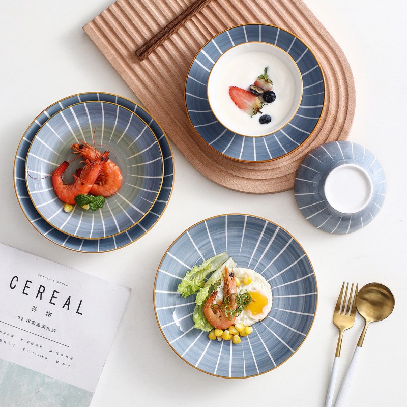 Japanese Elegance Ceramic Dinnerware Set - 16-Piece Delight Japanese Elegance Ceramic Dinnerware Set - 16-Piece Delight