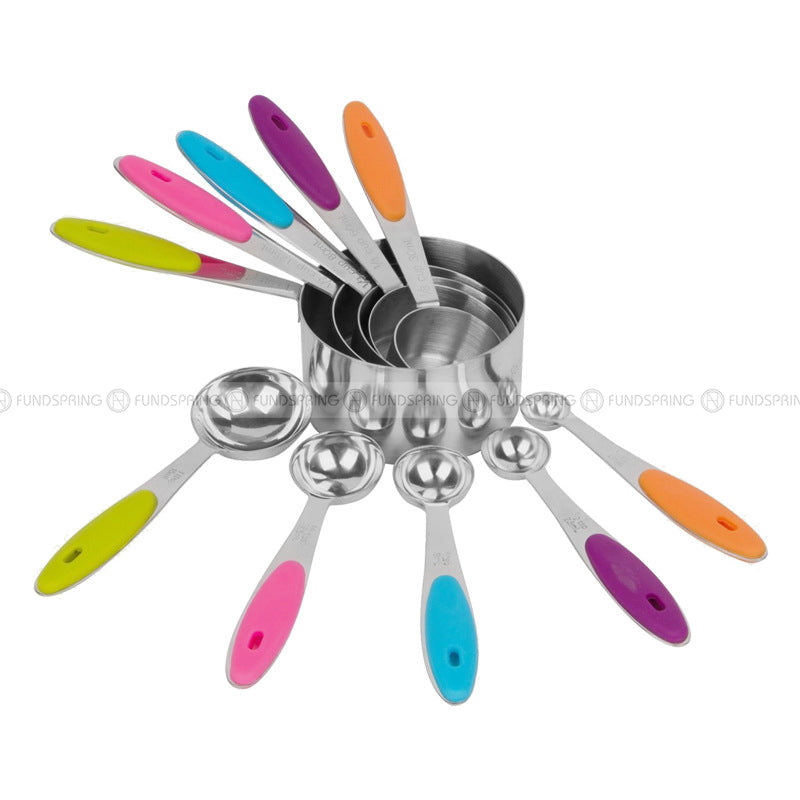 Stainless Steel Baking Scale Measuring Spoon Measuring Cup Set Stainless Steel Baking Scale Measuring Spoon Measuring Cup Set