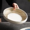 Designer Dinnerware Weiss Series Ceramic White/Golden Bowls Plates Designer Dinnerware Weiss Series Ceramic White/Golden Bowls Plates