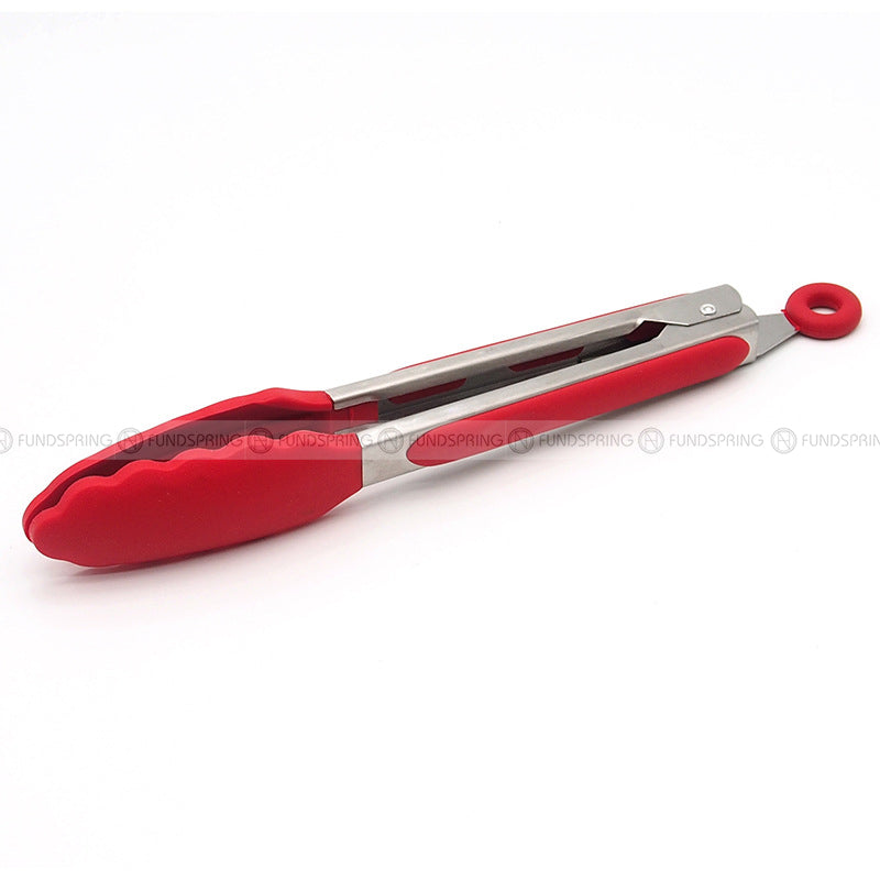 Food Clips Stainless Steel Bread Food Tongs Outdoor BBQ Tools Food Clips Stainless Steel Bread Food Tongs Outdoor BBQ Tools