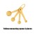 Yellow Measuring Spoons 4Pcs 