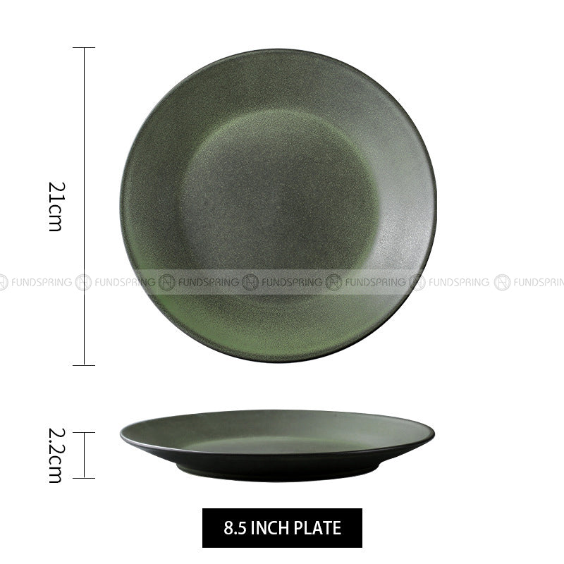 Ceramic Shallow Plate Dinner Plate Round Flat Plate Serving Plates Ceramic Shallow Plate Dinner Plate Round Flat Plate Serving Plates