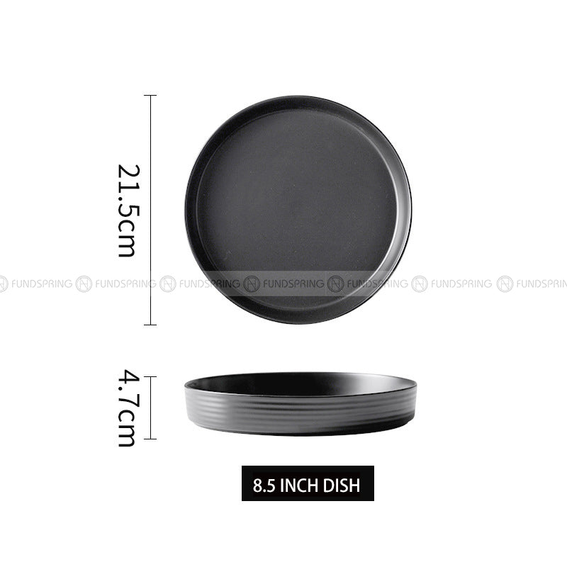 Minimalism Ceramic Tableware Dinnerware Dish Deep Plate Flat Plate Minimalism Ceramic Tableware Dinnerware Dish Deep Plate Flat Plate