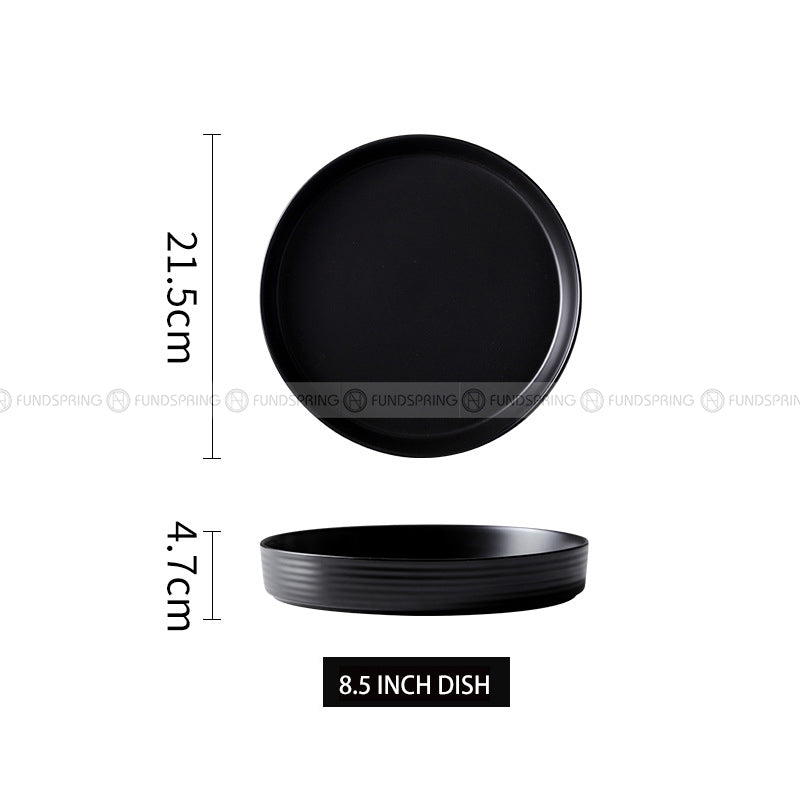 Minimalism Ceramic Tableware Dinnerware Dish Deep Plate Flat Plate Minimalism Ceramic Tableware Dinnerware Dish Deep Plate Flat Plate