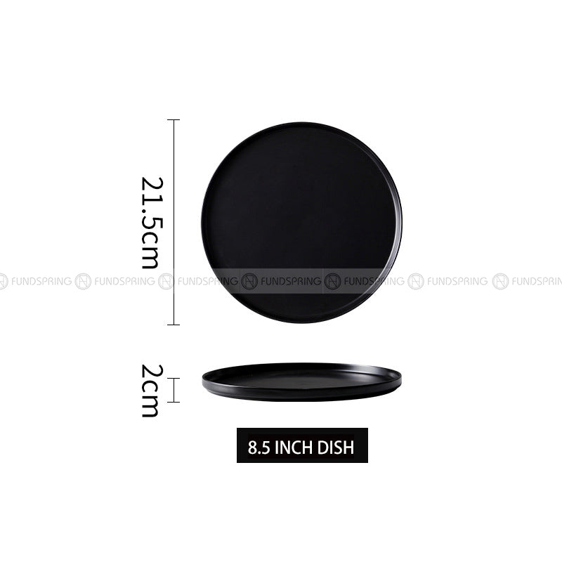 Minimalism Ceramic Tableware Dinnerware Dish Deep Plate Flat Plate Minimalism Ceramic Tableware Dinnerware Dish Deep Plate Flat Plate
