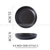 Kiln Change Ceramic Round Deep Plate Soup Plate Shallow Bowl Kiln Change Ceramic Round Deep Plate Soup Plate Shallow Bowl