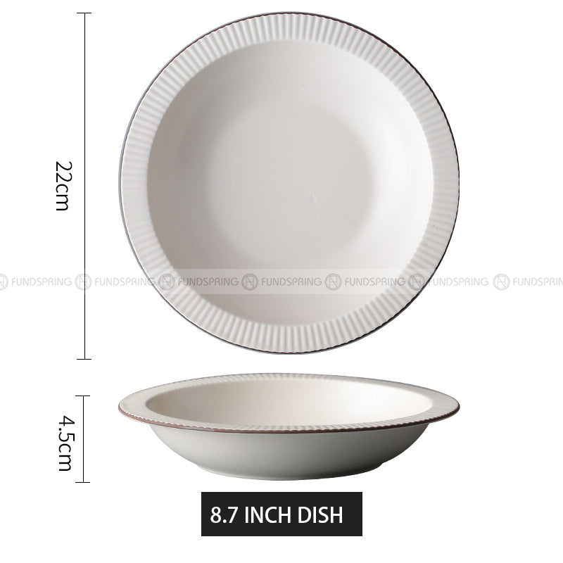Ceramic Dinnerware Modern Minimalist Tableware Porcelain Bowls Plates Ceramic Dinnerware Modern Minimalist Tableware Porcelain Bowls Plates