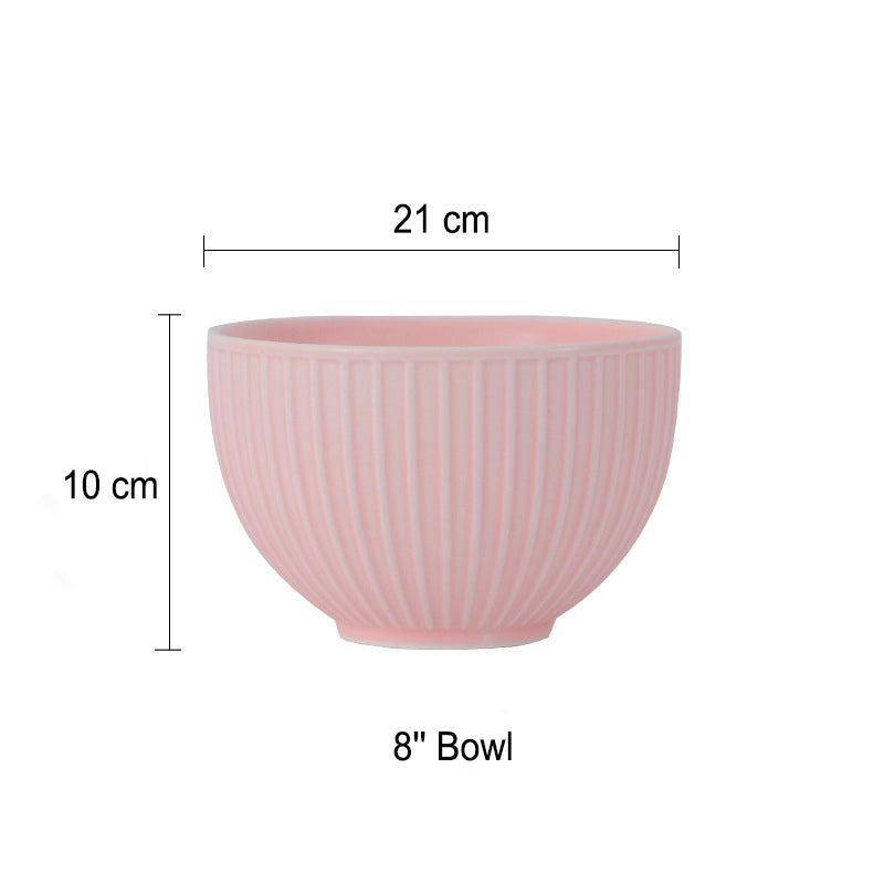 Minimalist Dinnerware Set: Solid Color Ceramic Bowls and Plates for Elegant Home Dining Minimalist Dinnerware Set: Solid Color Ceramic Bowls and Plates for Elegant Home Dining