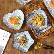 Japanese Elegance Ceramic Dinner Plates - Set of Underglaze Serve Plates Japanese Elegance Ceramic Dinner Plates - Set of Underglaze Serve Plates