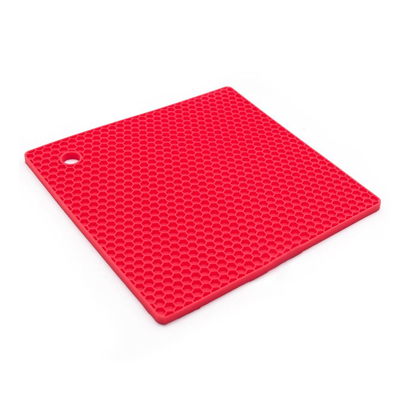 Honeycomb Design Silicone Square Insulation Pad - Non-Slip and Anti-Ironing Protection Honeycomb Design Silicone Square Insulation Pad - Non-Slip and Anti-Ironing Protection