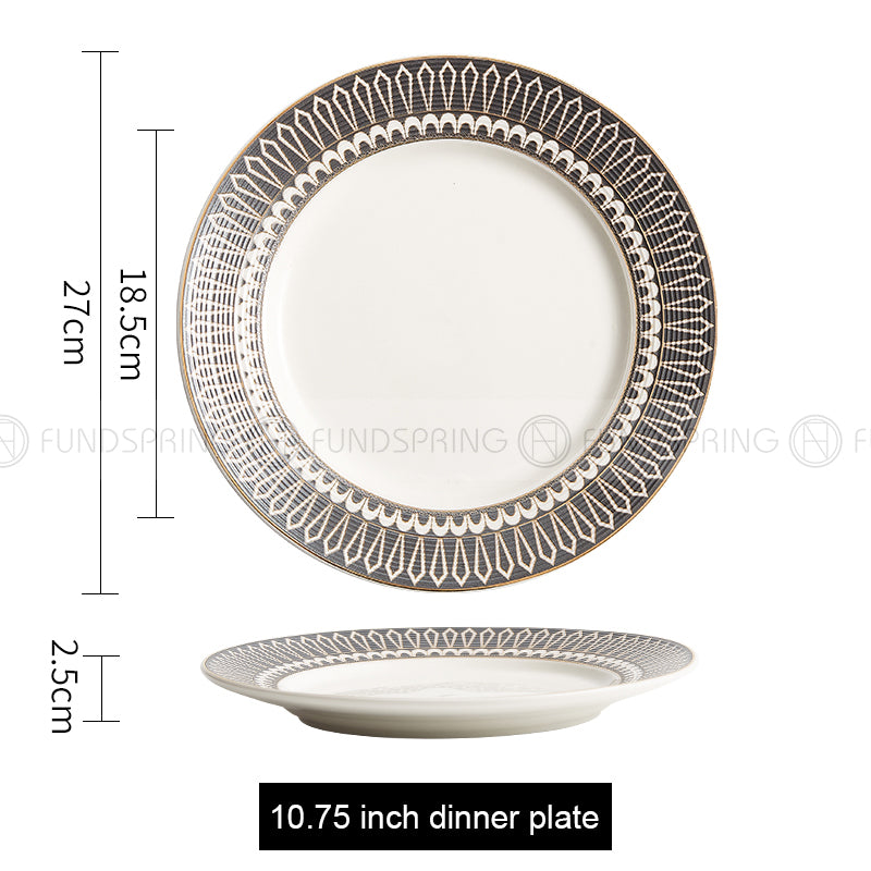 Weiss Series Straw Hat Dish Restaurant Dinnerware Shallow Plate Weiss Series Straw Hat Dish Restaurant Dinnerware Shallow Plate