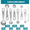 Stainless Steel Baking Scale Measuring Spoon Set Calipers Stir Bar Stainless Steel Baking Scale Measuring Spoon Set Calipers Stir Bar